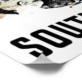 Affiche de voyage en Afrique du Sud (Coin)