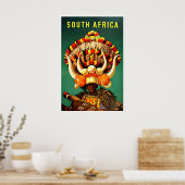Affiche de voyage en Afrique du Sud Impression d'a (Cuisine)