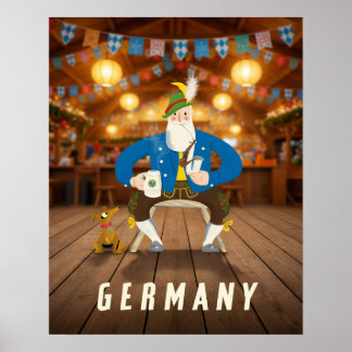 Affiche de voyage en Allemagne