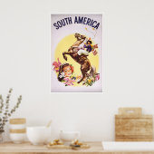 Affiche de voyage en Amérique du Sud Impression d' (Cuisine)