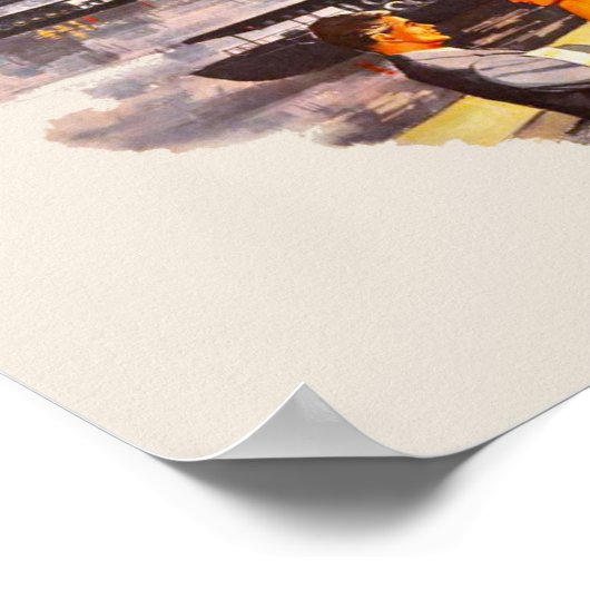 Affiche de voyage en Angleterre (Coin)