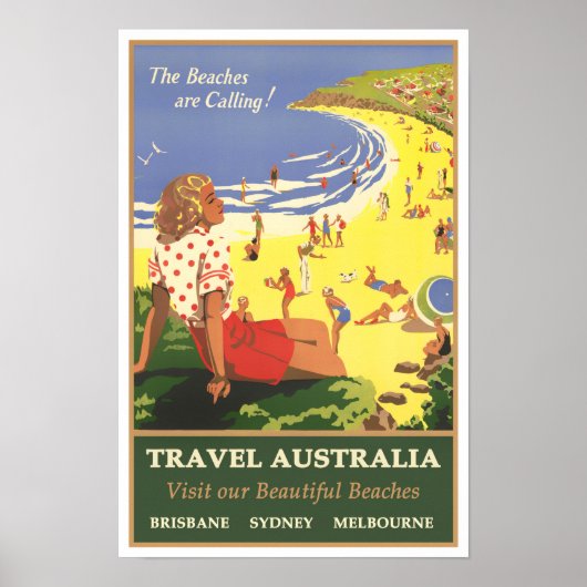 Affiche de voyage en Australie (Devant)