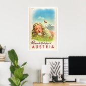 Affiche de voyage en Autriche Impression d'art aut (Bureau à domicile)