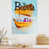 Affiche de voyage en Bolivie (Cuisine)