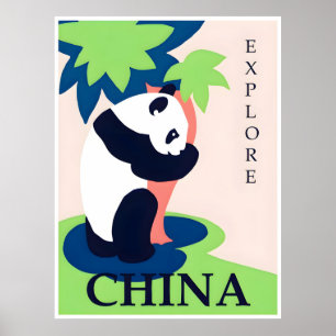 Affiche de voyage en Chine