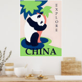 Affiche de voyage en Chine (Cuisine)