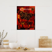 Affiche de voyage en Chine 20x26 (Cuisine)