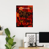Affiche de voyage en Chine 20x26 (Bureau à domicile)