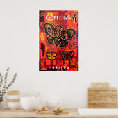 Affiche de voyage en Chine Art chinois Impression  (Cuisine)