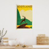Affiche de voyage en Écosse Impression d'art vinta (Cuisine)