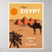 Affiche de voyage en Égypte (Devant)