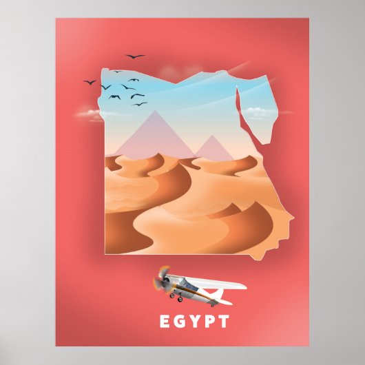 Affiche de voyage en Egypte (Devant)