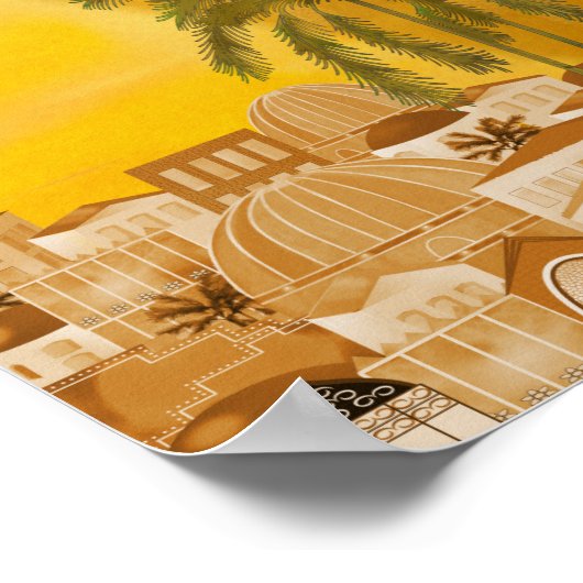 Affiche de voyage en Egypte (Coin)