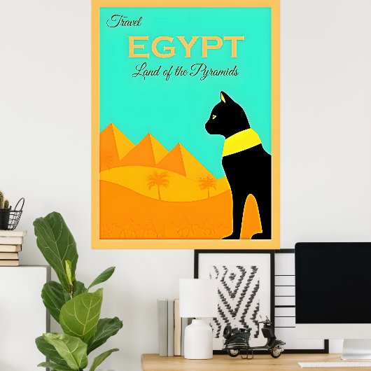 Affiche de voyage en Egypte (Bureau à domicile)