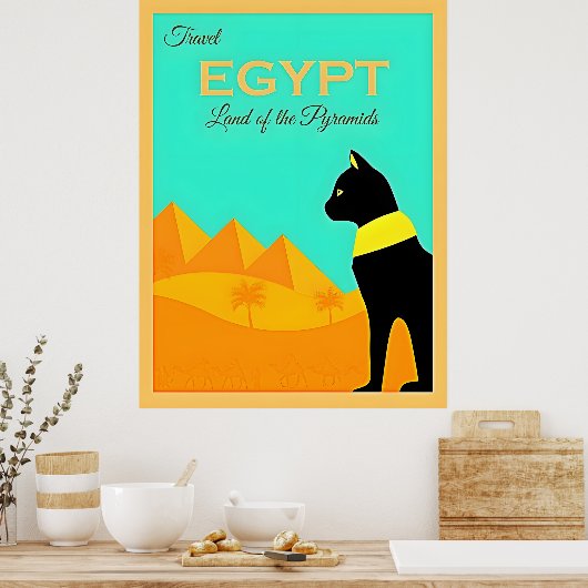 Affiche de voyage en Egypte (Cuisine)