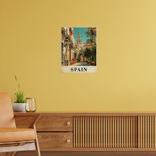 Affiche de voyage en Espagne