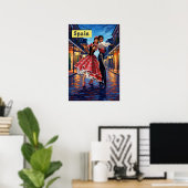 Affiche de voyage en Espagne (Bureau à domicile)