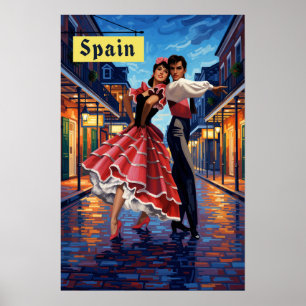 Affiche de voyage en Espagne