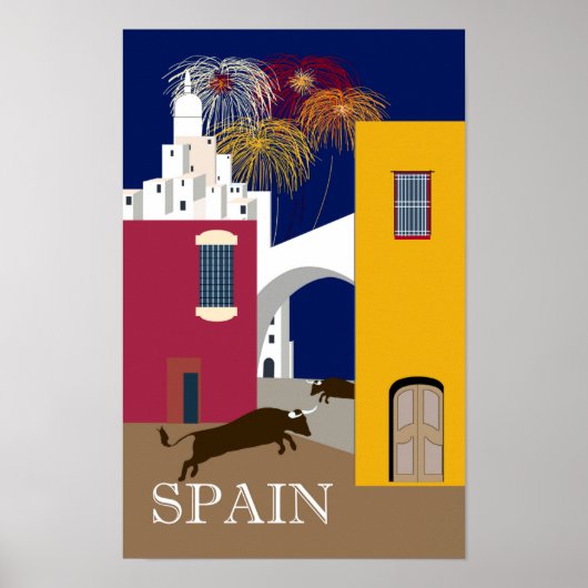 Affiche de voyage en Espagne (Devant)