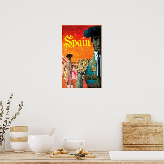 Affiche de voyage en Espagne (Cuisine)