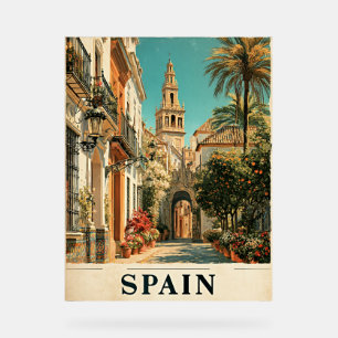 Affiche de voyage en Espagne