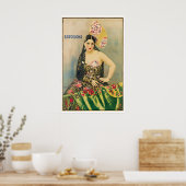 Affiche de voyage en Espagne art Barcelone Impress (Cuisine)