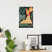 Affiche de voyage en Espagne Cordoue Impression Ar (Bureau à domicile)