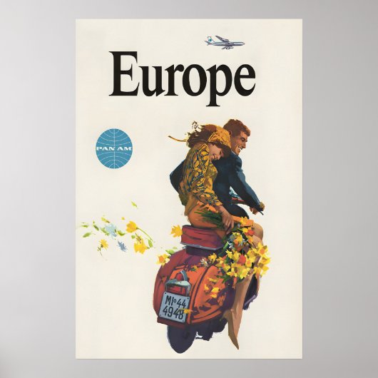 Affiche de voyage en Europe (Devant)