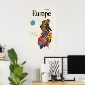 Affiche de voyage en Europe (Bureau à domicile)