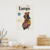Affiche de voyage en Europe (Cuisine)