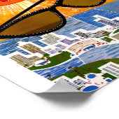 Affiche de voyage en Floride (Coin)