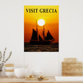 Affiche de voyage en Grèce (Cuisine)