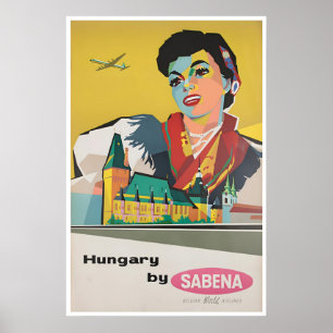 Affiche de voyage en Hongrie Art mural hongrois (X