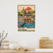 Affiche de voyage en Inde Impression indienne Maa (Cuisine)