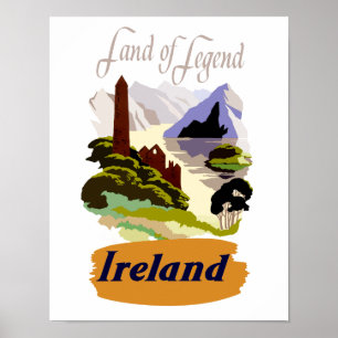 Affiche de voyage en Irlande