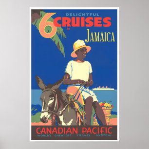 Affiche de voyage en Jamaïque Impression d'art sou