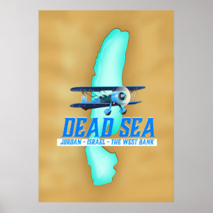 Affiche de voyage en mer morte