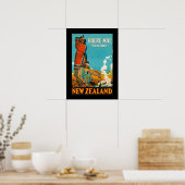 Affiche de voyage en Nouvelle-Zélande (Cuisine)