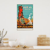 Affiche de voyage en Nouvelle-Zélande (Cuisine)