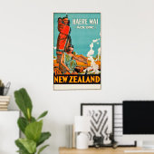 Affiche de voyage en Nouvelle-Zélande (Bureau à domicile)