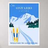 Affiche de voyage en Ontario, Canada (Devant)