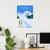 Affiche de voyage en Ontario, Canada (Bureau à domicile)
