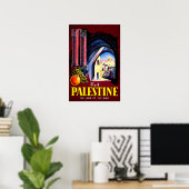 Affiche de voyage en Palestine Impression d'art pa (Bureau à domicile)
