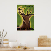 Affiche de voyage en Roumanie Impression de chasse (Cuisine)