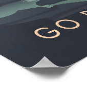 Affiche de voyage en stand up paddle (Coin)