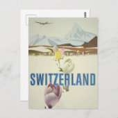 Affiche de voyage en Suisse Carte postale (Devant / Derrière)