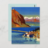 Affiche de voyage en Suisse Carte postale (Devant / Derrière)
