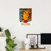 Affiche de voyage en Tanzanie (Bureau à domicile)