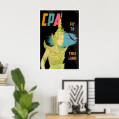Affiche de voyage en Thaïlande Impression d'art th (Bureau à domicile)