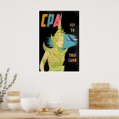 Affiche de voyage en Thaïlande Impression d'art th (Cuisine)